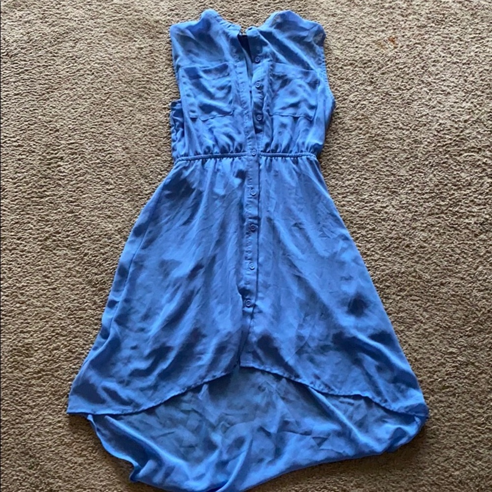 Light Bluw Hi Low Dress